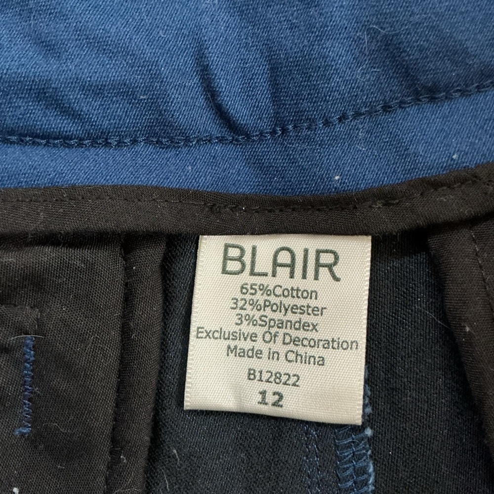 2 Pair BLAIR City Twill Flat-Waist Capris